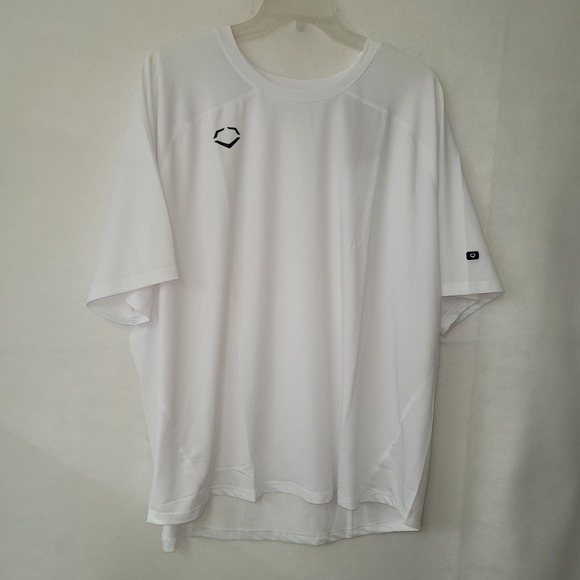 EvoShield Mens 3XL White Training T-Shirt Short Sleeve Athletic Gym Tee - Picture 1 of 12